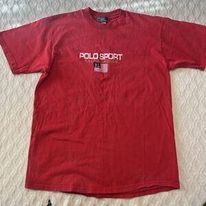 Vintage 90s Polo Sport Shirt Size L Made in USA Skater shirt